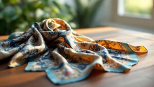 Dit is hoe de zijden sjaal van oma-vibe naar fashion chic is gegaan